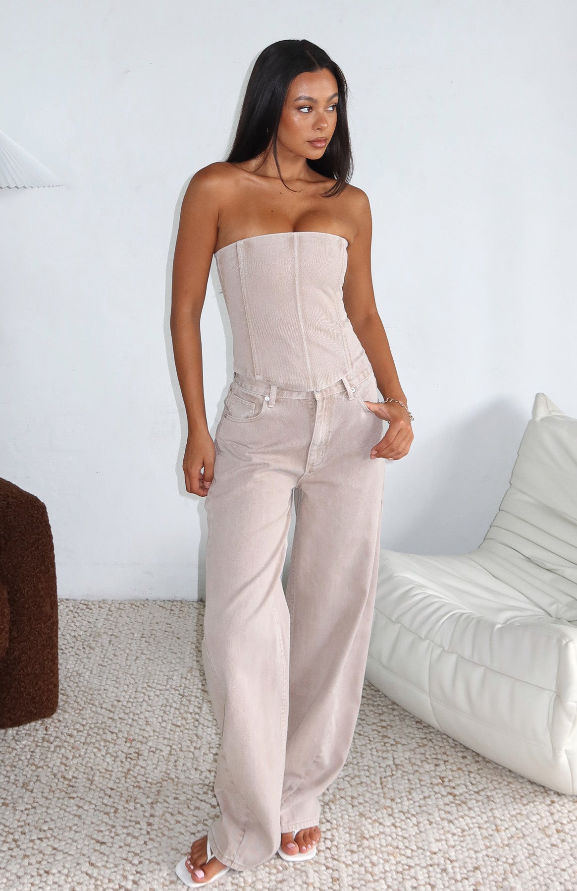 white-fox-be-mine-forever-denim-bustier-sesame-nude-kiara-mid-rise-barrel-leg-jeans-sesame-wash-nude-29.1.26002